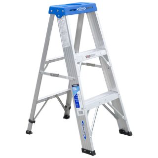 Werner 3 ft Aluminum 250 lb Type I Step Ladder