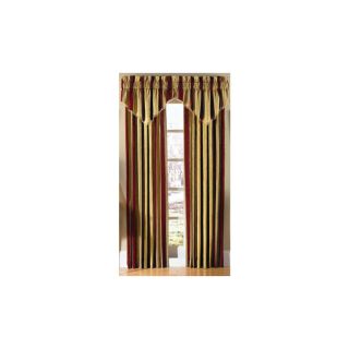 Waverly Waverly Home Classics 84 in L Striped Antique Gold Rod Pocket Curtain Panel
