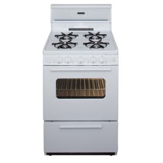 Premier Freestanding 2.9 cu ft Gas Range (White on White) (Common 24 in; Actual 24 in)