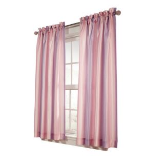 Style Selections Tori 63 in L Kids Pink Rod Pocket Curtain Panel