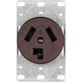 Cooper Wiring Devices 30 Amp Flush Mount Appliance Electrical Outlet