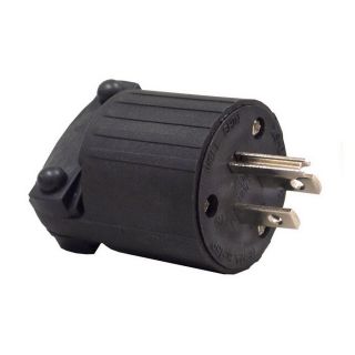 Morris Products 20 Amp 125 Volt Black 3 Wire Grounding Plug