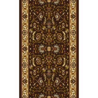 Home Dynamix Brussels 2 ft 3 in W x 40 ft L Brown Runner