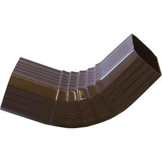 Severe Weather Brown Vinyl Severe Weather 2 in x 3 in Vinyl Downspout A Style Elbow