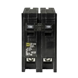 Square D Homeline 100 Amp Double Pole Circuit Breaker