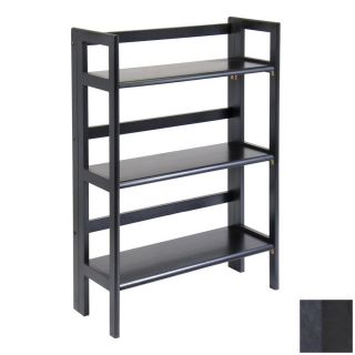 Winsome Wood Black 38.5 in 3 Shelf Bookcase