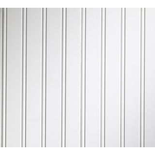 EverTrue 0.25 in x 7.23 in x 8 ft Primed White MDF Wall Panel
