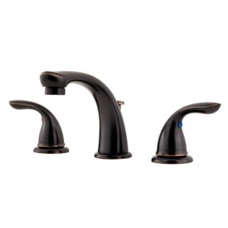 Pfister Pfirst Tuscan Bronze 2 Handle Widespread WaterSense Bathroom Sink Faucet (Drain Included)