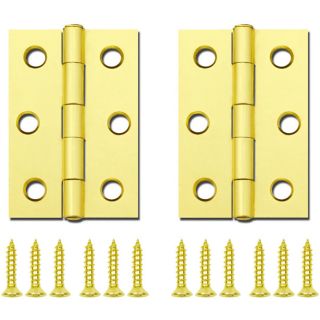 Gatehouse 2 1/2 in Brass Plated Entry Door Hinge
