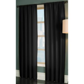 allen + roth Florence 84 in L Solid Onyx Rod Pocket Window Curtain Panel