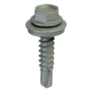 Teks 50 Count #12 x 2 in Zinc Plated Self Drilling Interior/Exterior Roofing Screws with Neoprene Washer
