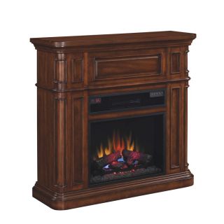Duraflame 43 in W 5,200 BTU Premium Pecan Birch Wood Wall Mount Electric Fireplace with Thermostat and Remote Control