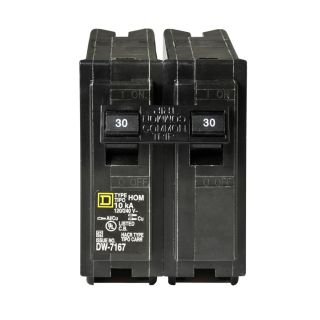 Square D Homeline 30 Amp Double Pole Circuit Breaker