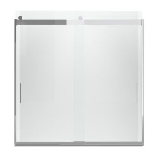 KOHLER Levity 59 5/8 in W x 62 in H Frameless Bathtub Door