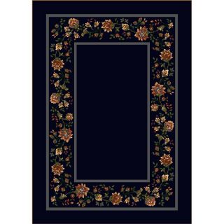 Milliken Chatsworth 3 ft 10 in x 5 ft 4 in Rectangular Blue Floral Area Rug