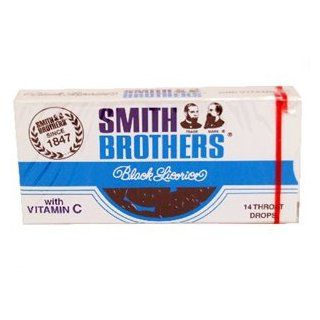 Smith Brothers Cough Drops 20 Packs Black Licorice Health & Personal Care
