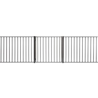 Merchants Metals Black Galvanized Steel Fence Gate (Common 36 in x 36 in; Actual 32 in x 32 in)