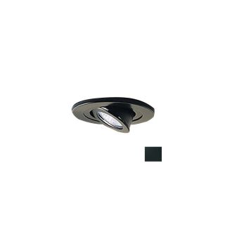 Nora Lighting 4 in Black Gimbal Recessed Light Trim