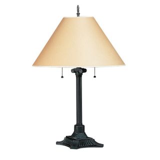 Cal Lighting 31 in Rust Indoor Table Lamp with Shade
