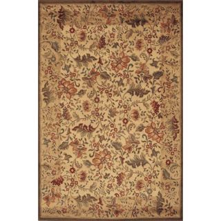 Shaw Living Chablis 7 ft 9 in x 10 ft 10 in Rectangular Brown Floral Area Rug