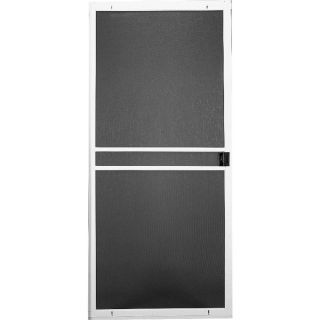 RITESCREEN White Steel Screen Door (Common 80 in x 30 in; Actual 80.125 in x 30 in)