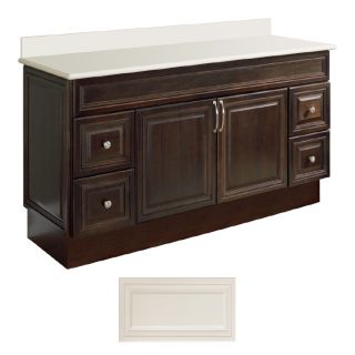 Insignia Ridgefield 60 in x 21 in Vanilla Traditional Bathroom Vanity