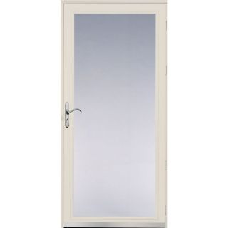 Pella Poplar White Ashford Full View Safety Storm Door (Common 81 in x 32 in; Actual 81.04 in x 33.35 in)