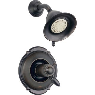 Delta Victorian Venetian Bronze 1 Handle Shower Faucet Trim Kit with Multi Function Showerhead