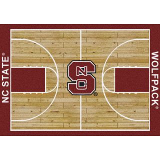 Milliken 7 ft 8 in x 10 ft 9 in NC State College Basketball Area Rug