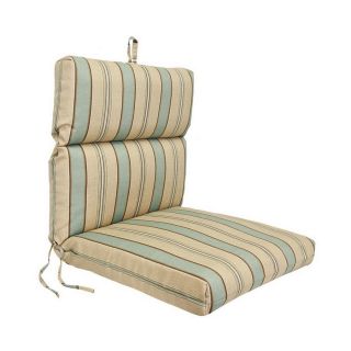 Jordan Manufacturing Crestwood Stripe Spa Patio Chair Cushion