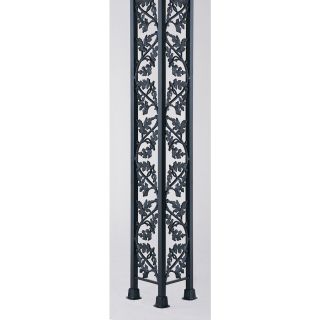 Gilpin 120 in Black Steel  Porch Post