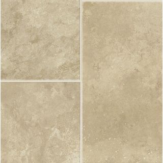 Armstrong Stones & Ceramics 15.94 in W x 3.98 ft L Linen Sand Embossed Laminate Tile and Stone Planks