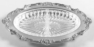 Reed & Barton King Francis (Slvp, Hollowware)   Relish with Glass Liner   Silver
