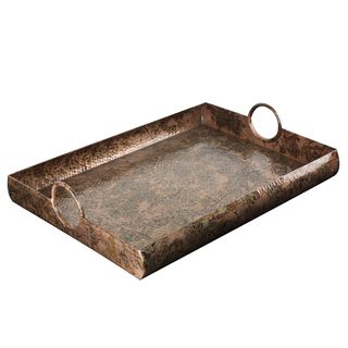 Copy Of Highpoint Collection Large Hammered Flamed Copper Tray