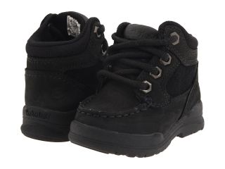 Timberland Kids Earthkeepers Trekker Waterproof Moc Toe Chukka Boys Shoes (Black)