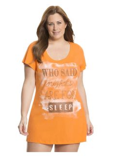 Lane Bryant Plus Size Graphic sleep shirt     Womens Size 18/20, Orange