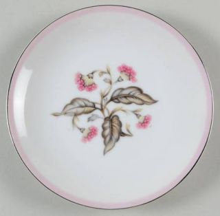 Japan China Symphony Bread & Butter Plate, Fine China Dinnerware   Pink Flowers