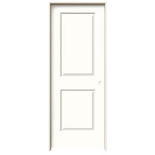 ReliaBilt 2 Panel Square Solid Core Smooth Molded Composite Left Hand Interior Single Prehung Door (Common 80 in x 28 in; Actual 81.68 in x 29.56 in)