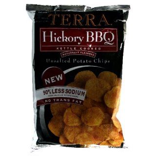 Terra Chips Unsalted Hickory BBQ Chips, 6.5 Ounce (Pack of 12)  Grocery & Gourmet Food