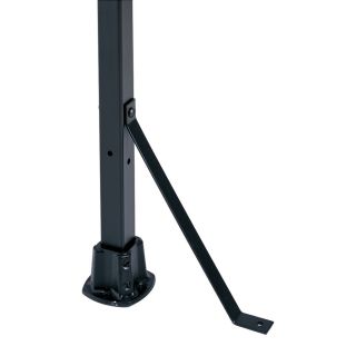 Gilpin 1 Piece Black Steel Porch Post Support