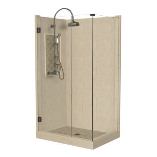 American Bath Factory Panel 86 in H x 36 in W x 36 in L Medium Square Corner Shower Kit