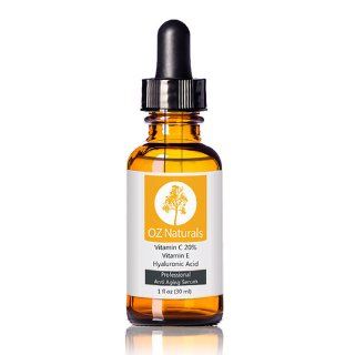 OZ Naturals   THE BEST Vitamin C Serum For Your Face Contains 20% Vitamin C + Amino Complex + Hyaluronic Acid Serum  Potent 20% Vitamin C with Vegan Hyaluronic Acid Leaves Your Skin Radiant & More Youthful By Neutralizing Free Radicals. This Anti Aging