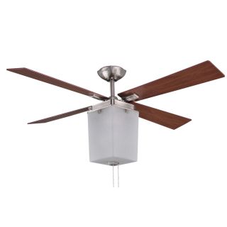 allen + roth Le Marche 56 in Brushed Nickel Indoor Downrod Mount Ceiling Fan with Light Kit ENERGY STAR