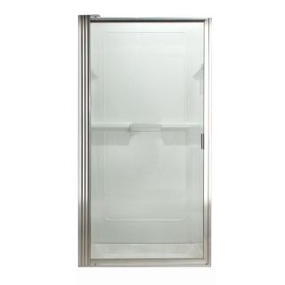 American Standard 24 1/4 in to 26 in Silver Framed Pivot Shower Door