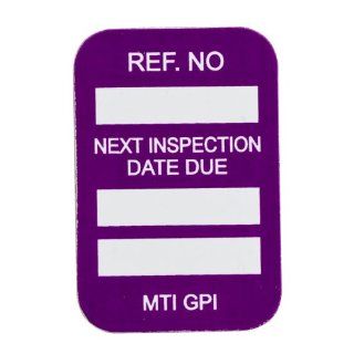 Brady MIC MTIGPI P 1 7/8" Height x 1 1/4" Width, 1.875 inches Vinyl, Purple MICROTAG Next Inspection Due Date Inserts (100 Tags) Industrial Lockout Tagout Tags