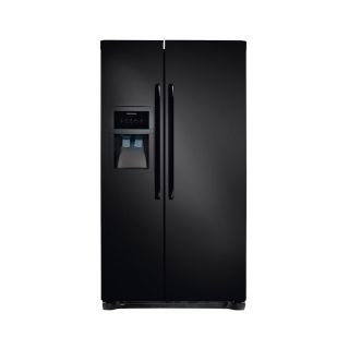 Frigidaire 26 cu ft Side by Side Refrigerator with Single Ice Maker (Smooth Black) ENERGY STAR