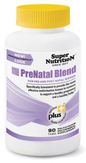 Super Nutrition   Prenatal Blend Antioxidant Rich Multi Vitamin/Mineral   90 Vegetarian Tablets LUCKY PRICE