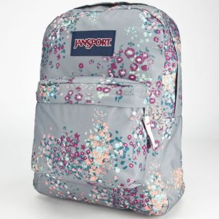 Superbreak Backpack Shady Grey Sprinkled Floral One Size For Women 2372