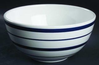 Nautica Navy Blue (Portugal) 7 Round Vegetable Bowl, Fine China Dinnerware   Si