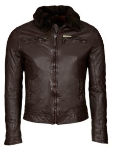Pepe Jeans   BULLIT   Leather Jacket   brown